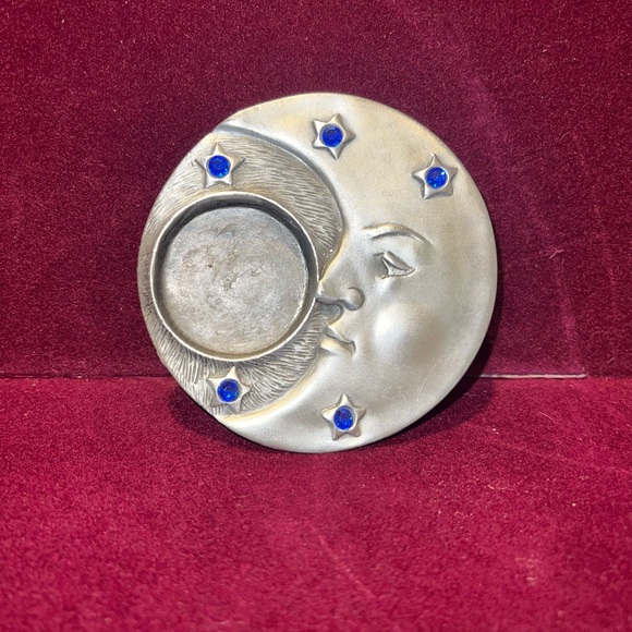 Vintage Whimsical Moon Candle Holder - Picture 2 of 6